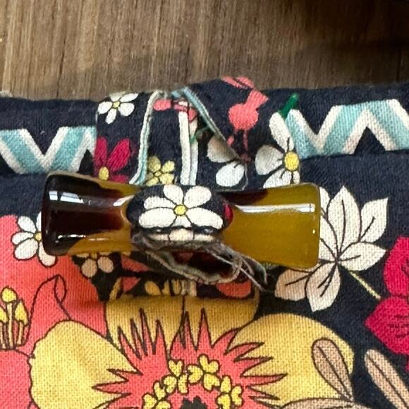 Vera Bradley Happy Snails Quilted Tote Bag Multicolor Floral Shoulder Purse OS - Picture 2 of 9